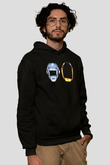 Daft Punk Siyah Unisex Hoodie