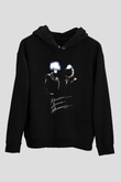Daft Punk Siyah Unisex Hoodie