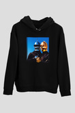 Daft Punk Siyah Unisex Hoodie