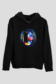 Daft Punk Siyah Unisex Hoodie