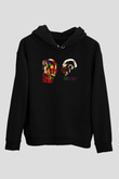 Daft Punk Siyah Unisex Hoodie