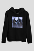 Daft Punk Siyah Unisex Kapüşonlu Sweatshirt