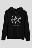 Daft Punk Siyah Unisex Kapüşonlu Sweatshirt