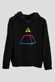 Daft Punk Siyah Unisex Kapüşonlu Sweatshirt