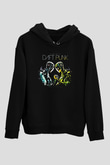Daft Punk Siyah Unisex Kapüşonlu Sweatshirt