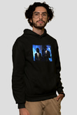 Daft Punk Siyah Unisex Kapüşonlu Sweatshirt