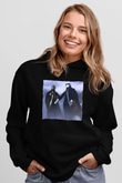 Daft Punk Siyah Unisex Kapüşonlu Sweatshirt