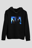 Daft Punk Siyah Unisex Kapüşonlu Sweatshirt
