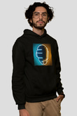 Daft Punk Siyah Unisex Kapüşonlu Sweatshirt