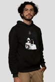 Daft Punk Siyah Unisex Kapüşonlu Sweatshirt
