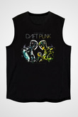 Daft Punk Siyah Unisex Kolsuz Tişört