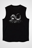 Daft Punk Siyah Unisex Kolsuz Tişört