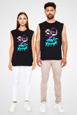 Daft Punk Siyah Unisex Kolsuz Tişört