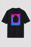 Daft Punk Siyah Unisex Oversize Tişört T-Shirt