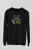 Daft Punk Siyah Unisex Sweatshirt