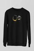 Daft Punk Siyah Unisex Sweatshirt