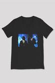 Daft Punk Siyah Unisex V Yaka Tişört