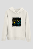 Daft PunkBaskılı Beyaz Hoodie