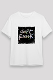 Daft PunkBaskılı Beyaz Tişört