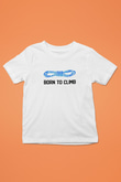 Dağcılık Baskılı Unisex Beyaz Çocuk Tişört - Tshirt
