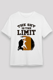 Dağcılık Baskılı Unisex Beyaz Tişört - Tshirt
