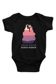 Dağcılık - Mountaineering Baskılı Unisex Siyah Bebek Body - Zıbın