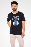 Dağcılık - Mountaineering Baskılı Unisex Siyah Tişört - Tshirt
