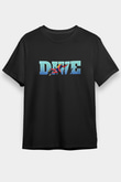 Dağcılık - Mountaineering Baskılı Unisex Siyah Tişört - Tshirt