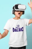 Dalgıç Baskılı Beyaz Unisex Çocuk Tişört