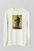 Dalgıç Beyaz Unisex Sweatshirt