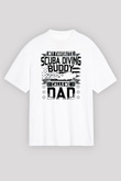 Dalgıç Beyaz Unisex Tişört T-Shirt - TişörtFabrikası