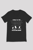 Dalgıç Siyah Unisex V Yaka Tişört T-Shirt
