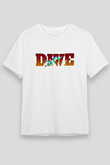 Dalgıçlık Baskılı Unisex Beyaz Tişört - Tshirt