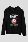 Dalgıçlık - Mountaineering Baskılı Unisex Siyah Hoodie