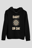 Dalgıçlık - Mountaineering Baskılı Unisex Siyah Hoodie
