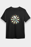 Dalgıçlık - Mountaineering Baskılı Unisex Siyah Tişört - Tshirt