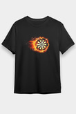Dalgıçlık - Mountaineering Baskılı Unisex Siyah Tişört - Tshirt