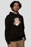 Damn Yankees Siyah Unisex Kapüşonlu Sweatshirt