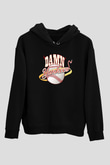 Damn Yankees Siyah Unisex Kapüşonlu Sweatshirt
