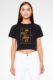 Dance Gavin Dance Siyah  Crop Top Tişört