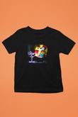 Danger Mouse Baskılı Siyah Unisex Çocuk Tişört