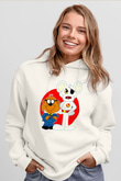 Danger Mouse Beyaz Unisex Hoodie