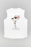 Danger Mouse Beyaz Unisex Kolsuz Tişört