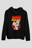 Danger Mouse Siyah Unisex Hoodie