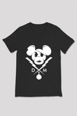 Danger Mouse Siyah Unisex  V Yaka Tişört