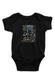 Danzig Baskılı Unisex Siyah Bebek Body - Zıbın