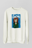 Daria Beyaz Unisex Sweatshirt