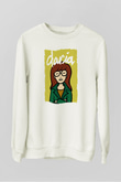 Daria Beyaz Unisex Sweatshirt