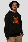 Dark Angel Siyah Unisex Kapüşonlu Sweatshirt