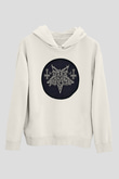 Dark Funeral Baskılı Beyaz Unisex Kapüşonlu Sweatshirt
